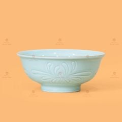 Tô Men Xanh Ngọc Hoa Cúc Kẻ Vàng