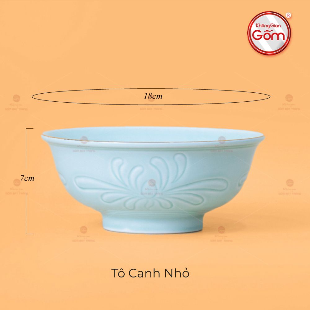Tô Men Xanh Ngọc Vân Hoa Cúc Kẻ Nâu