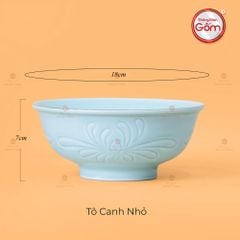 Bộ Bát Đĩa Men Xanh Ngọc Hoa Cúc Kẻ Nâu