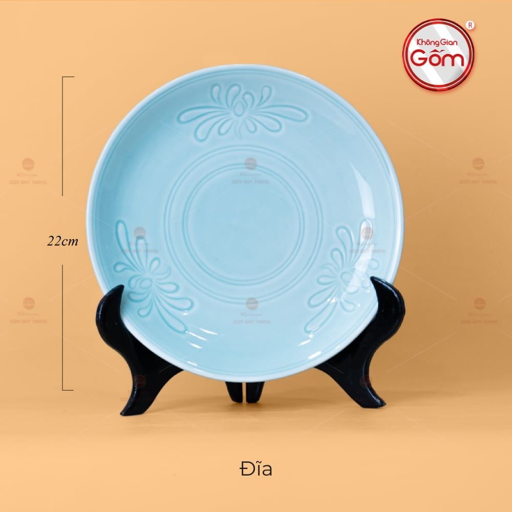 Bộ Bàn Ăn 6 Người (11 Món) Men Ngọc Vân Hoa Cúc