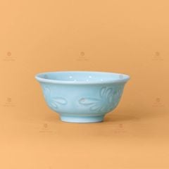 Bát Mắm Men Xanh Ngọc Vân Hoa Cúc
