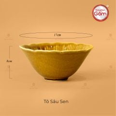 Bộ Bàn Ăn 10 Người (20 Món) Men Nâu Vân Sen