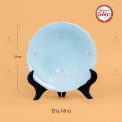 Đĩa Men Xanh Ngọc Vân Sen