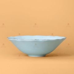 Tô Men Xanh Ngọc Vân Sen Kẻ Vàng