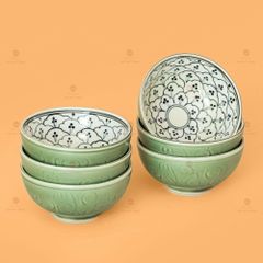 Bộ Bát Đĩa Hoa Mặt Trời Hoa Bèo