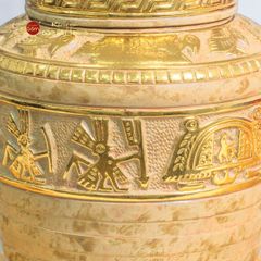 Chum Trống Đồng Kim Sa Chạm Nổi Dát Vàng