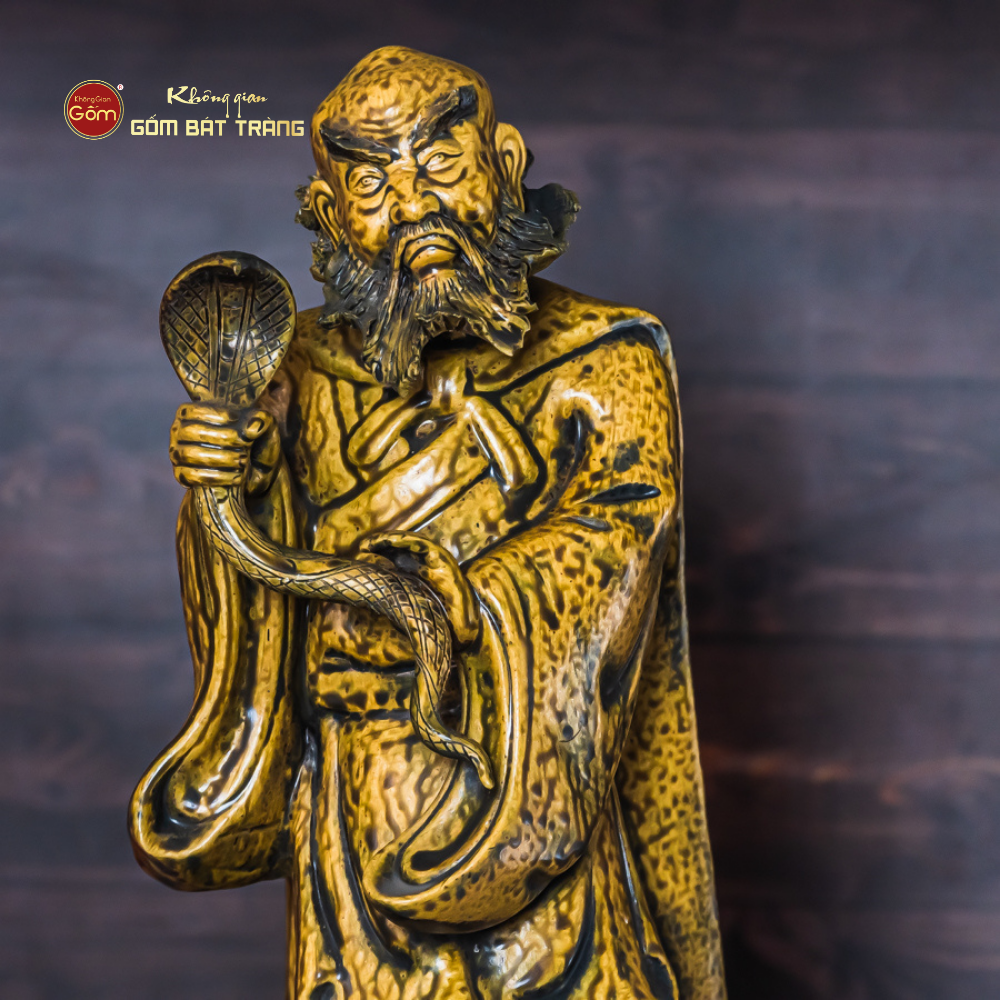 Bộ Tượng Thập Bát La Hán Men Vàng Cổ