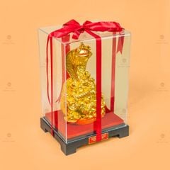 Tượng Linh Vật Rắn Mạ Vàng