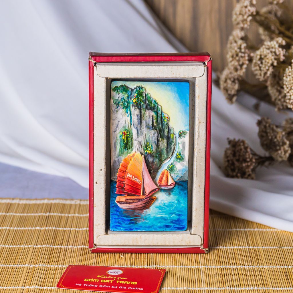 Tranh gốm sứ phong cảnh Việt Nam