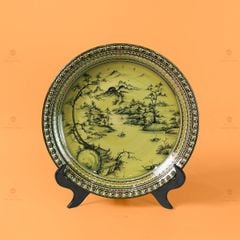 Đĩa Trưng Bày Vẽ Cảnh Sơn Thủy