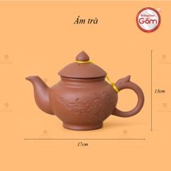 Bộ Ấm Trà Tử Sa Quai Rồng Tách Lót