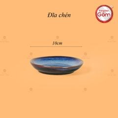 Bộ Ấm Chén Men Xanh Hỏa Biến Đốt Trúc Lòng Trắng