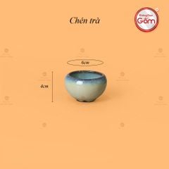 Bộ Ấm Trà Cao Men Hỏa Biến Khay Sen Dài