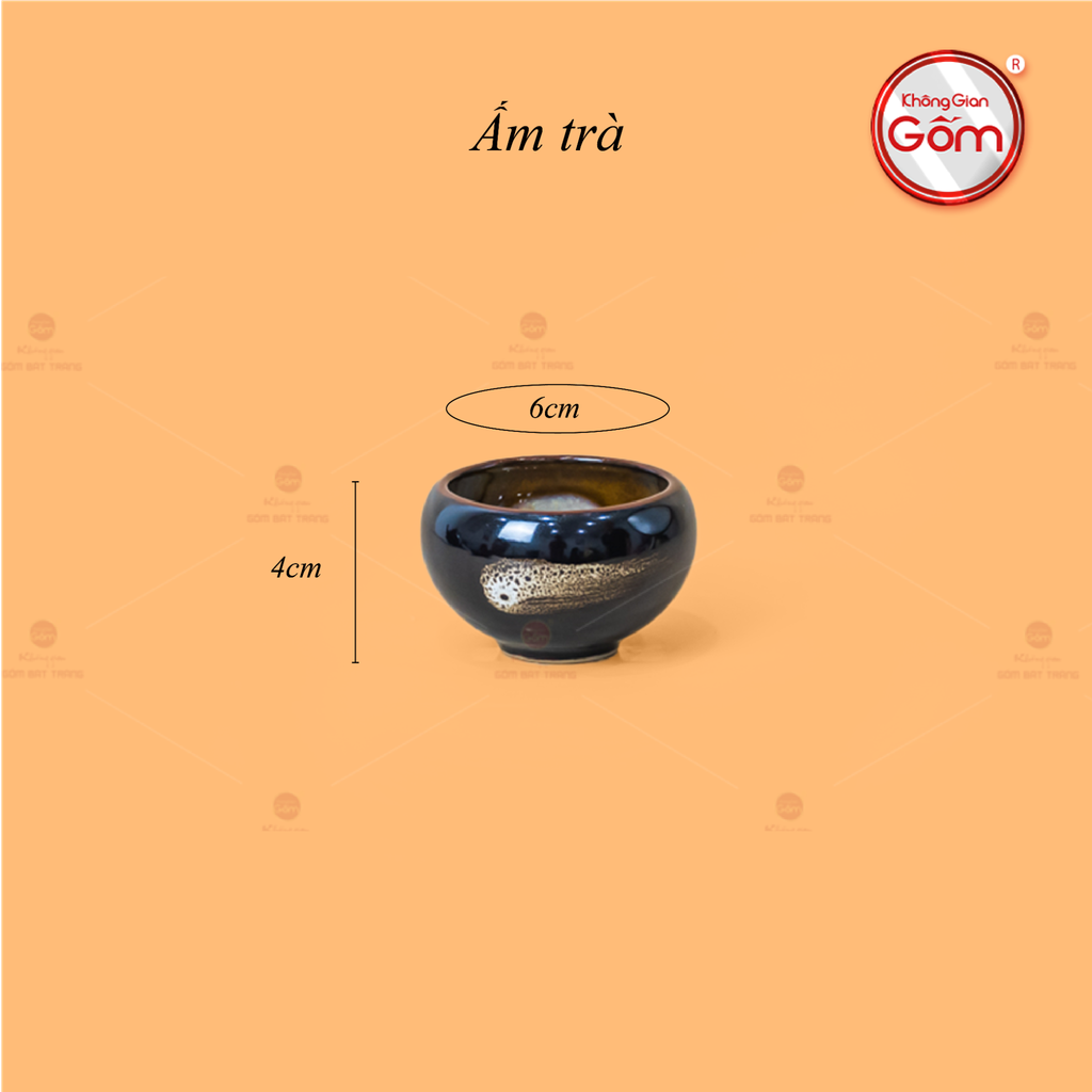 Bộ Ấm Trà Thiên Nga Xước Hoa Men Hỏa Biến