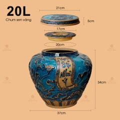 Chum Vàng Họa Tiết Hoa Sen