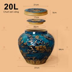 Chum Vàng Họa Tiết Hoa Sen