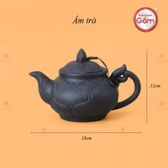 Bộ Ấm Trà Tử Sa Trúc Sen Khay Nho