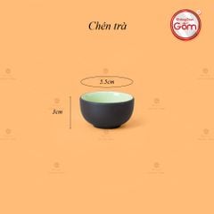 Bộ Ấm Trà Tử Sa Đĩa Đơn Đắp Trúc