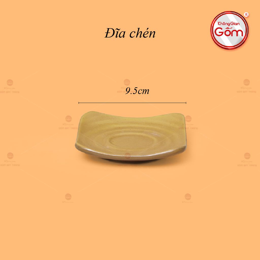 Bộ Ấm Chén Rêu Đá Dáng Đĩa Bay