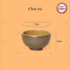 Bộ Ấm Chén Rêu Đá Dáng Đĩa Bay