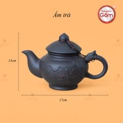 Bộ Ấm Trà Tử Sa Quai Rồng Tách Lót