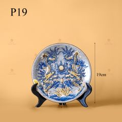 Mâm Bồng Men Rạn Nổi Họa Tiết Song Long