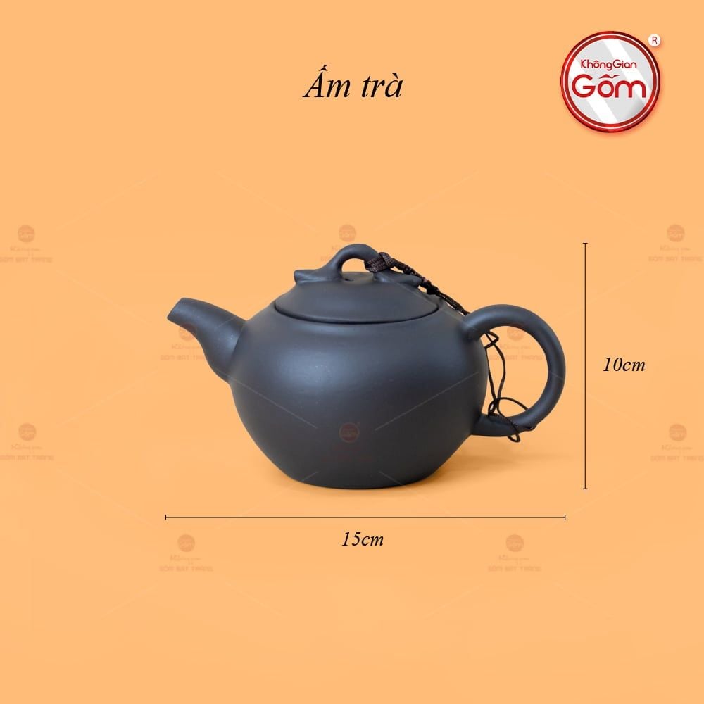 Bộ Ấm Trà Tử Sa Dáng Quả Hồng