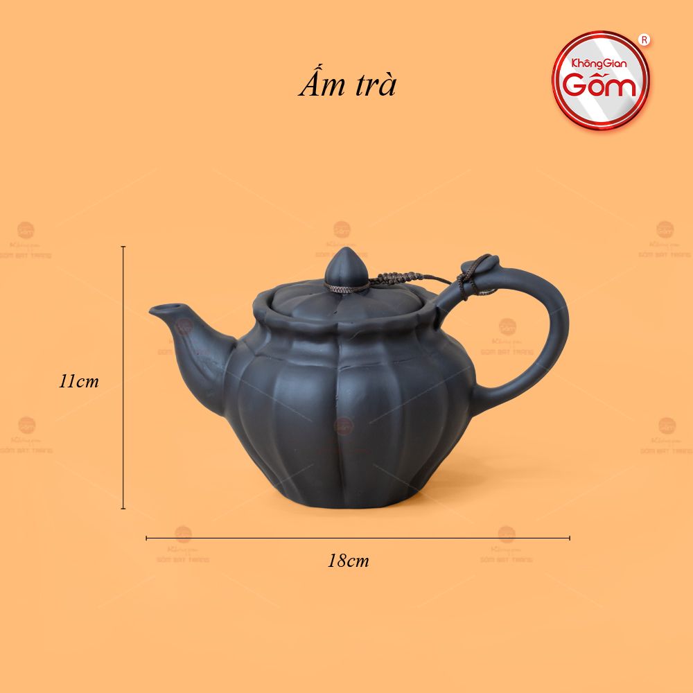 Bộ Ấm Trà Tử Sa Dáng Bí Ngô Cao