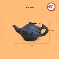 Bộ Ấm Trà Tử Sa Đắp Nổi Hoa Mai