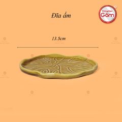 Bộ Ấm Chén Hỏa Biến Nâu Vàng Sen Cá