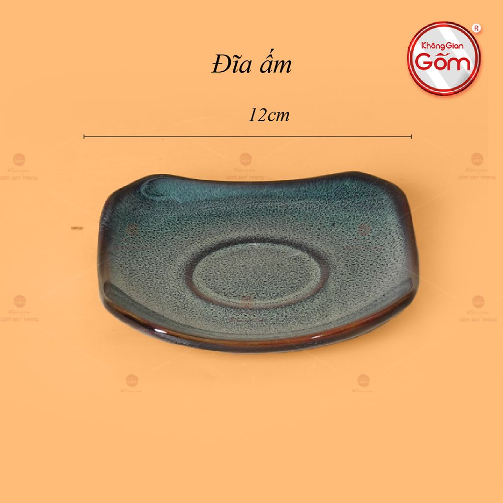 Bộ Ấm Chén Giang Tây Men Hỏa Biến Ghi Lòng Hoa