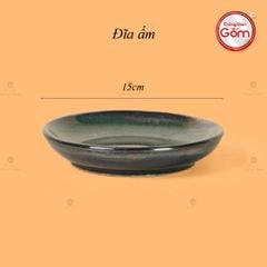 Bộ Ấm Chén Cao Men Hỏa Biến Xanh Rêu Ngọc Thỏ