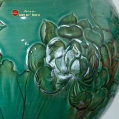 Chum Ngâm Rượu Bọc Đồng Họa Tiết Hoa Sen