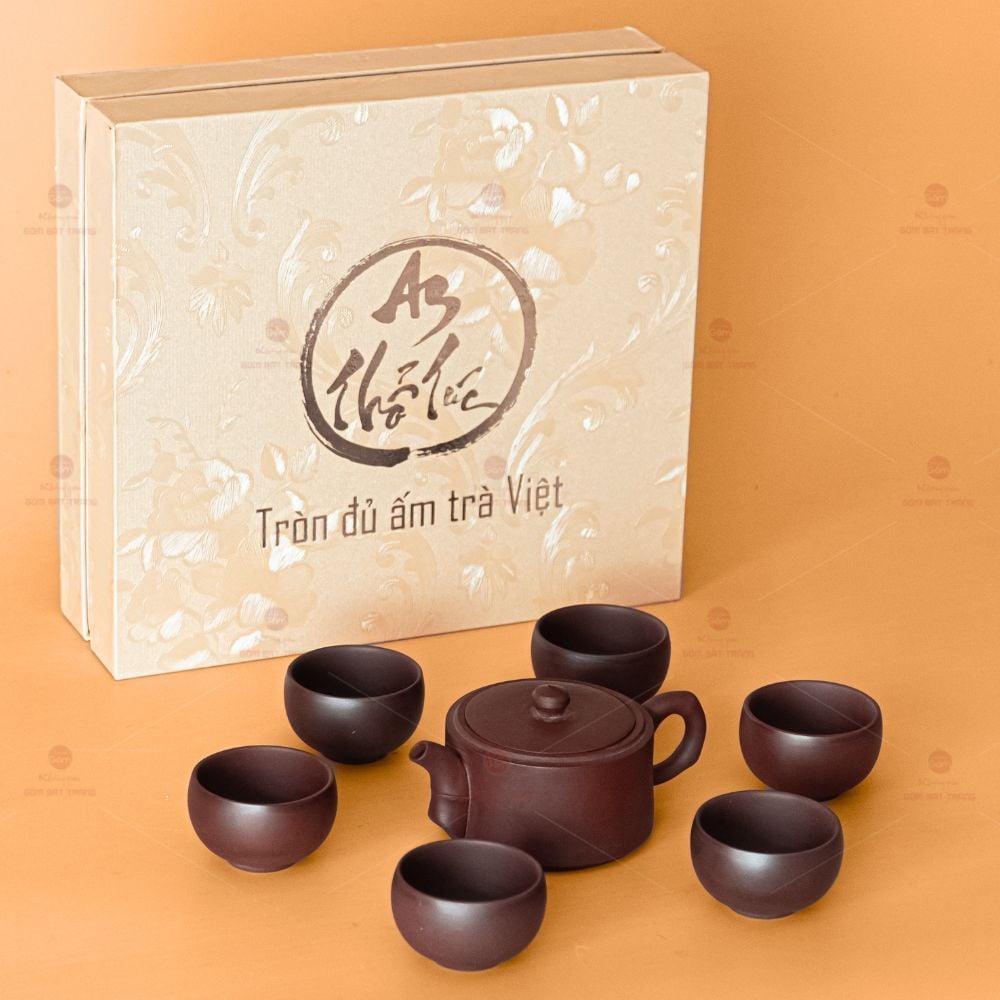 Bộ Ấm Chén An Thổ Túc (Chén gốm)