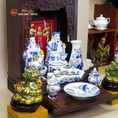 Tỳ Hưu Gốm Sứ Phong Thủy Dát Vàng