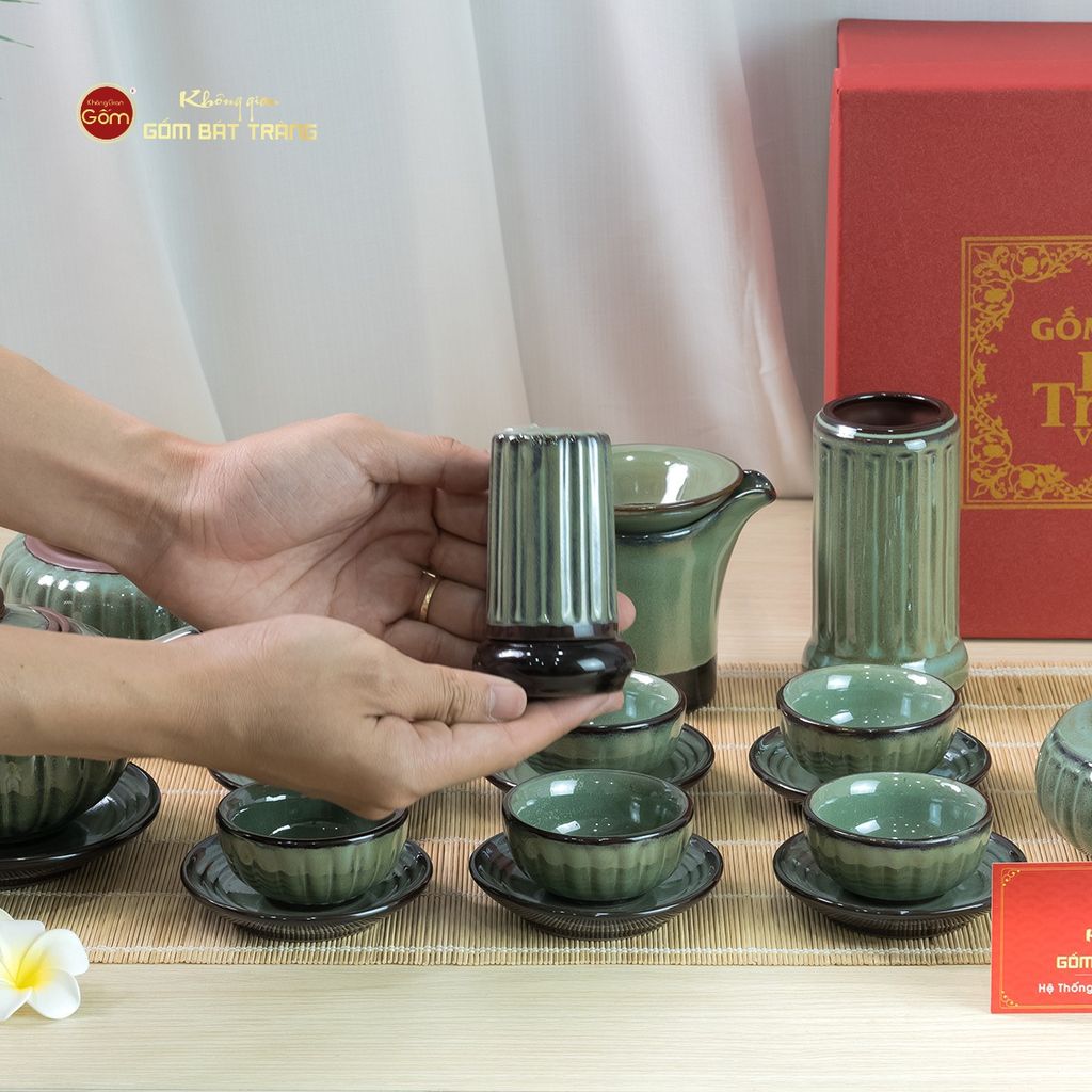 Bộ Phụ Kiện Trà Múi Xanh Ngọc