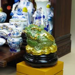 Thiềm Thừ Ngậm Tiền Phong Thủy Dát Vàng