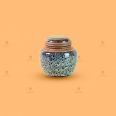 Bộ Phụ Kiện Trà Múi Hoa Men Hỏa Biến