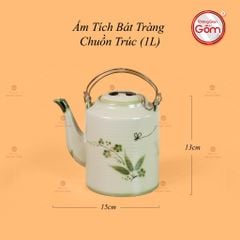 Ấm Tích Bát Tràng Vẽ Chuồn Trúc