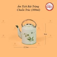 Ấm Tích Bát Tràng Vẽ Chuồn Trúc