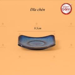 Bộ Ấm Chén Men Hỏa Biến Xanh Quả Hồng