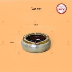 Bộ Ấm Trà Quả Hồng Gấm Men Hỏa Biến