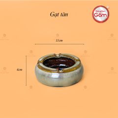 Bộ Ấm Trà Quả Hồng Gấm Men Hỏa Biến Khay Lá Sen