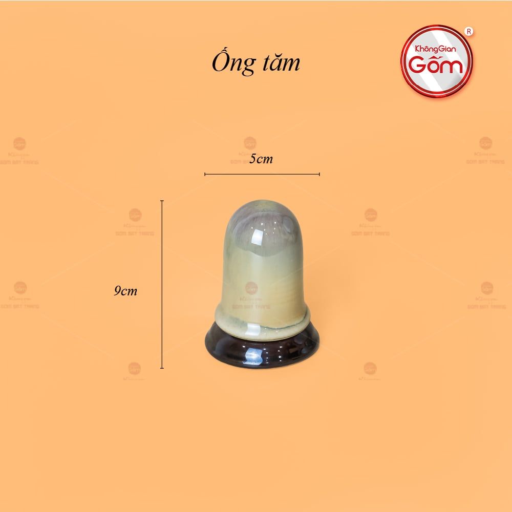 Bộ Ấm Trà Chuông Gấm Xoáy Men Hỏa Biến