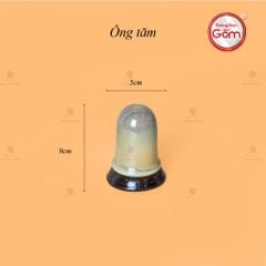 Bộ Ấm Trà Bầu Gấm Hoa Men Hỏa Biến