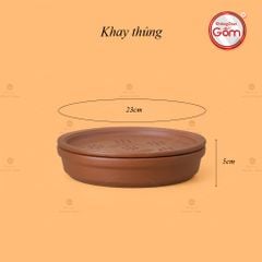 Bộ Ấm Trà Tử Sa Hoa Châm Khay Thủng
