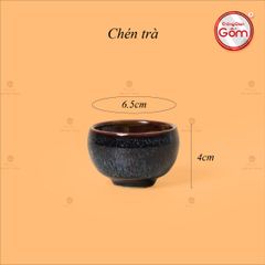 Bộ Ấm Chén Men Hỏa Biến Rêu Quả Hồng