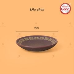 Bộ Ấm Trà Tử Sa Nâu Viền Vàng