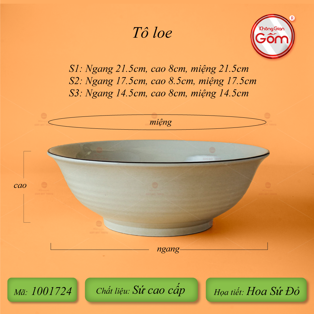 Tô Loe Hoa Sứ Đỏ