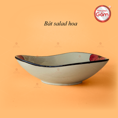 Bát Salad Hoa Sứ Đỏ